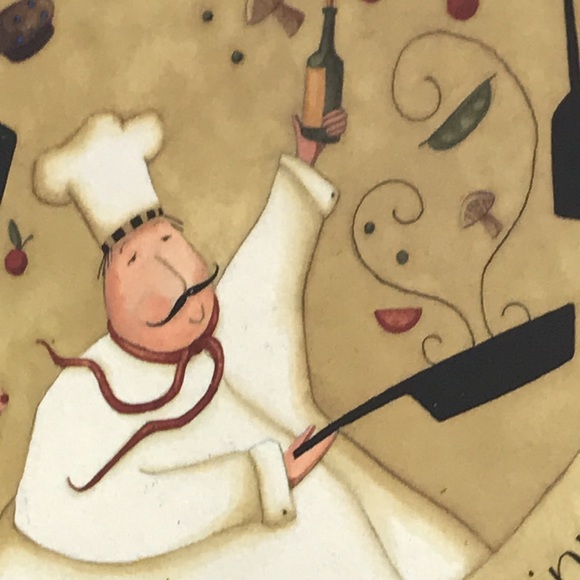 Never trust a skinny chef!” Kitchen Art Deco - Picture 3 of 9